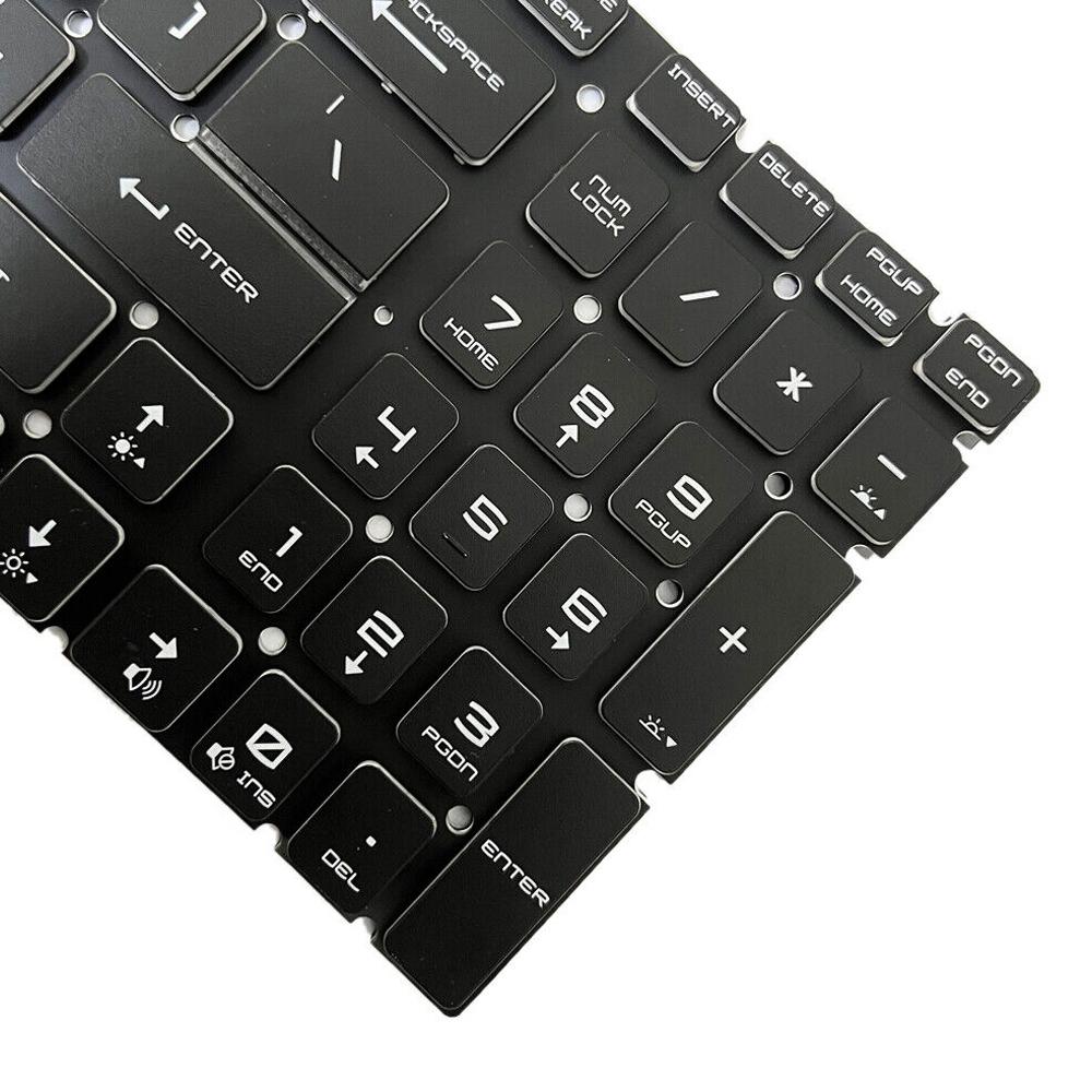 Backlit Laptop Keyboard for Msi Steel Series - us Version