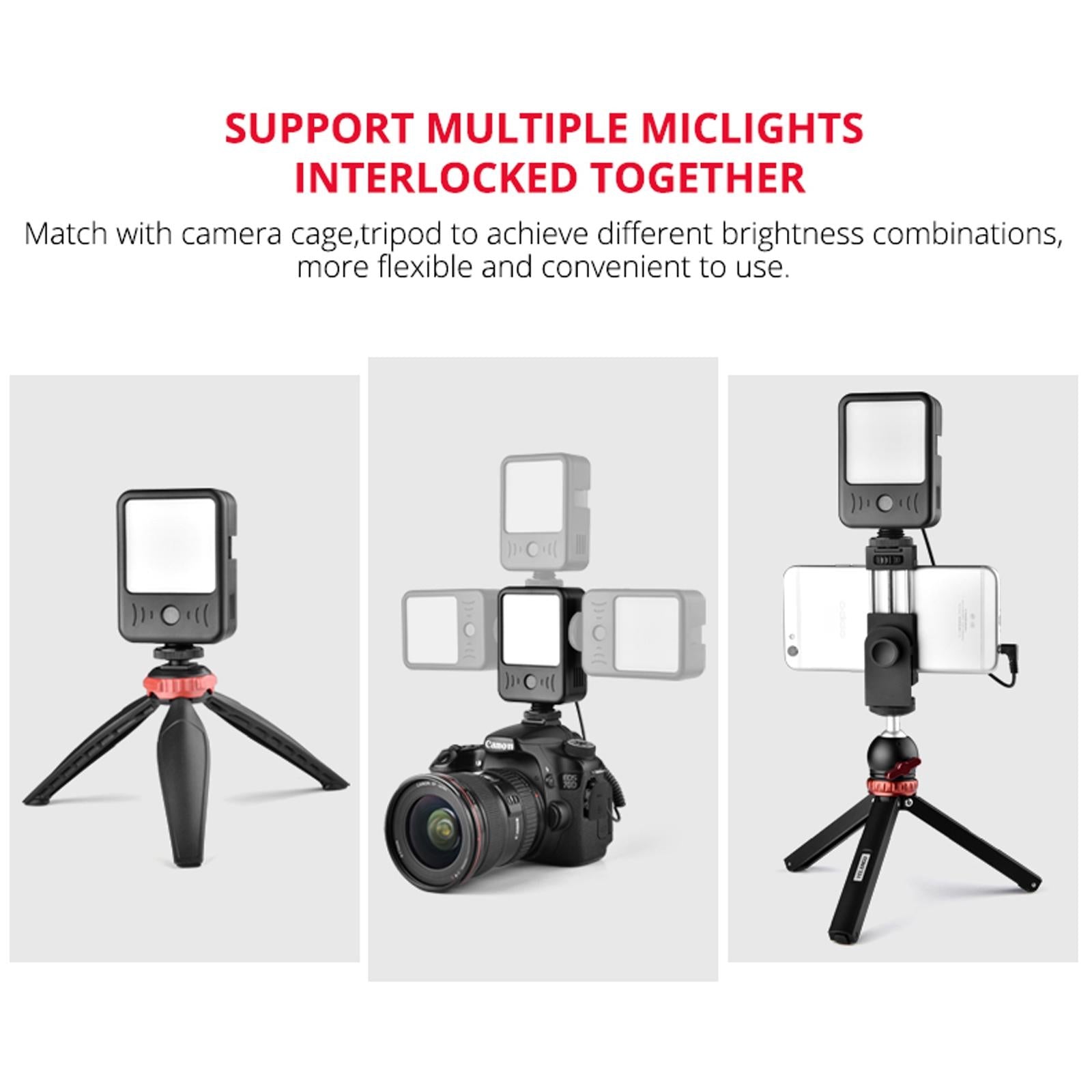 Live Broadcast Microphone Light for Interviews and Recording