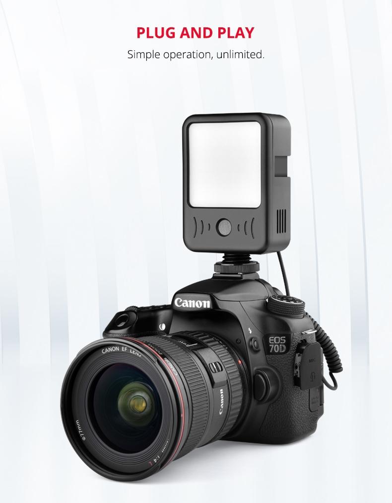 Live Broadcast Microphone Light for Interviews and Recording