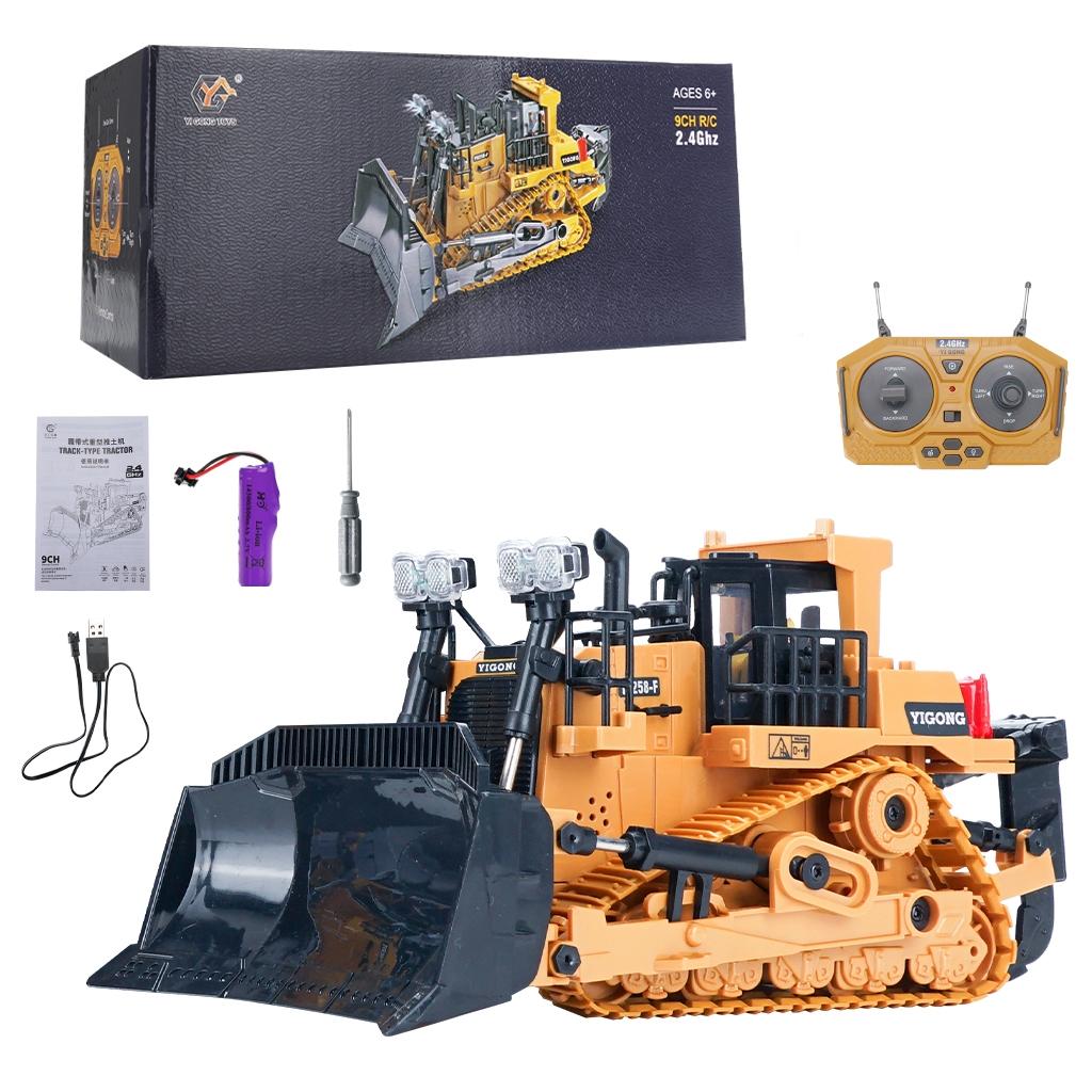 2.4g Rc 9-channel Heavy Bulldozer 1 24 Crawler - Multi-function