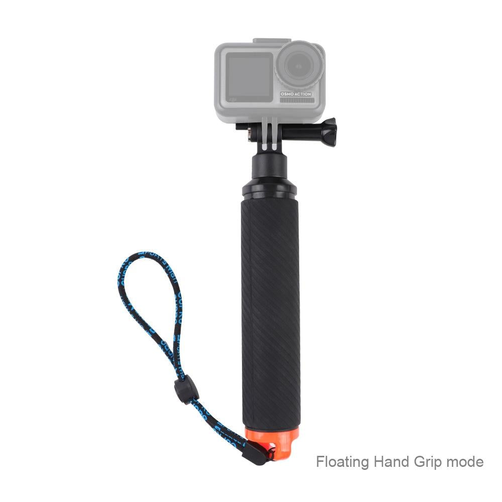 Adjustable Diving Buoyancy Stick for Dji Action with Hand Grip and Anti-lost Strap