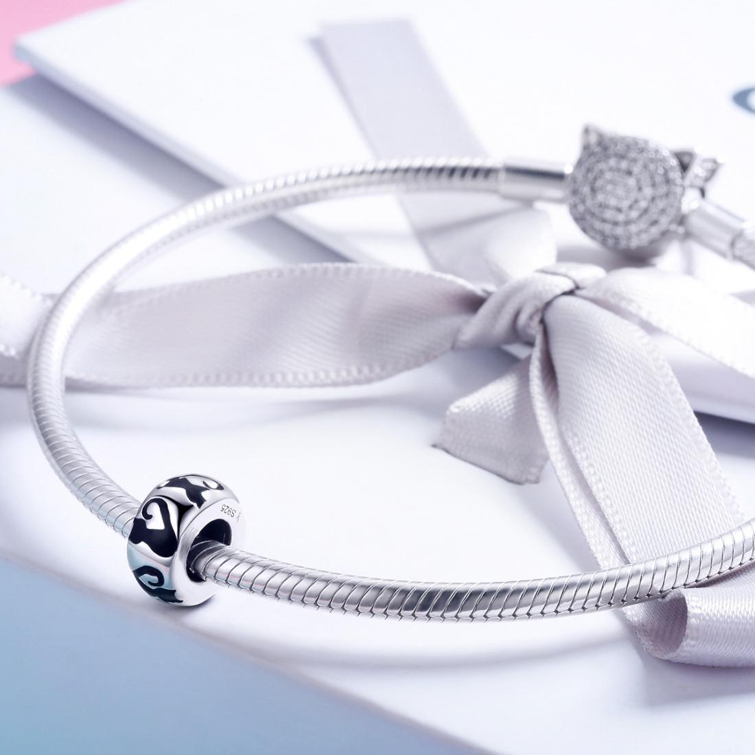 925 Sterling Silver Cat Silhouette Pendant For Diy Bracelets & Necklaces