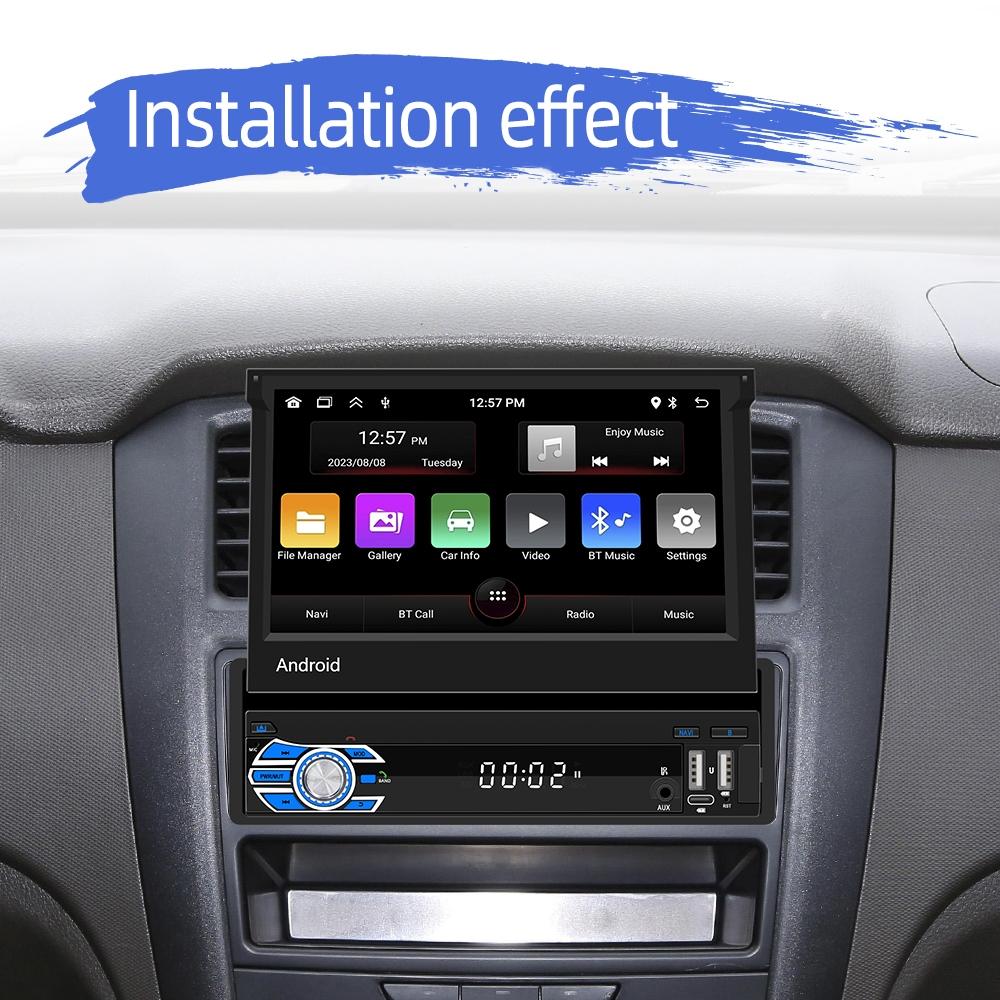 7 Inch Android Car Gps Navigation Bluetooth Stereo Radio Mirror Link Fm Wifi