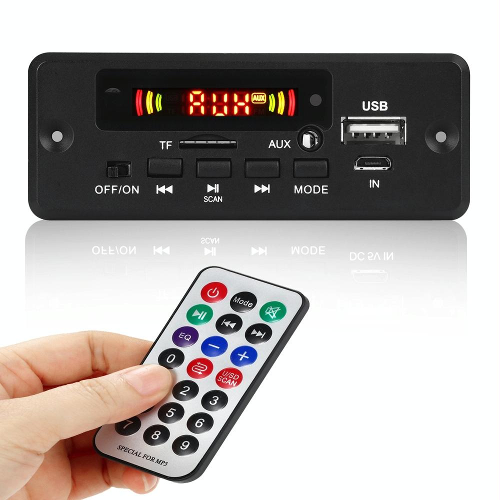 12V Car Mp3 Player Board With Fm Radio Bluetooth Remote Usb Tf