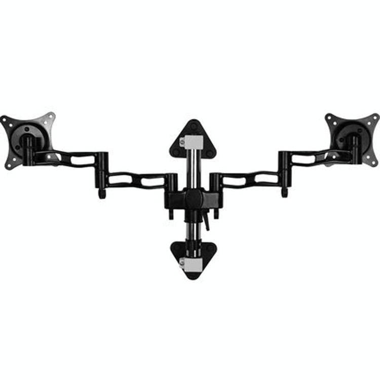 Wall-mounted Dual Screen Computer Bracket for Splicing