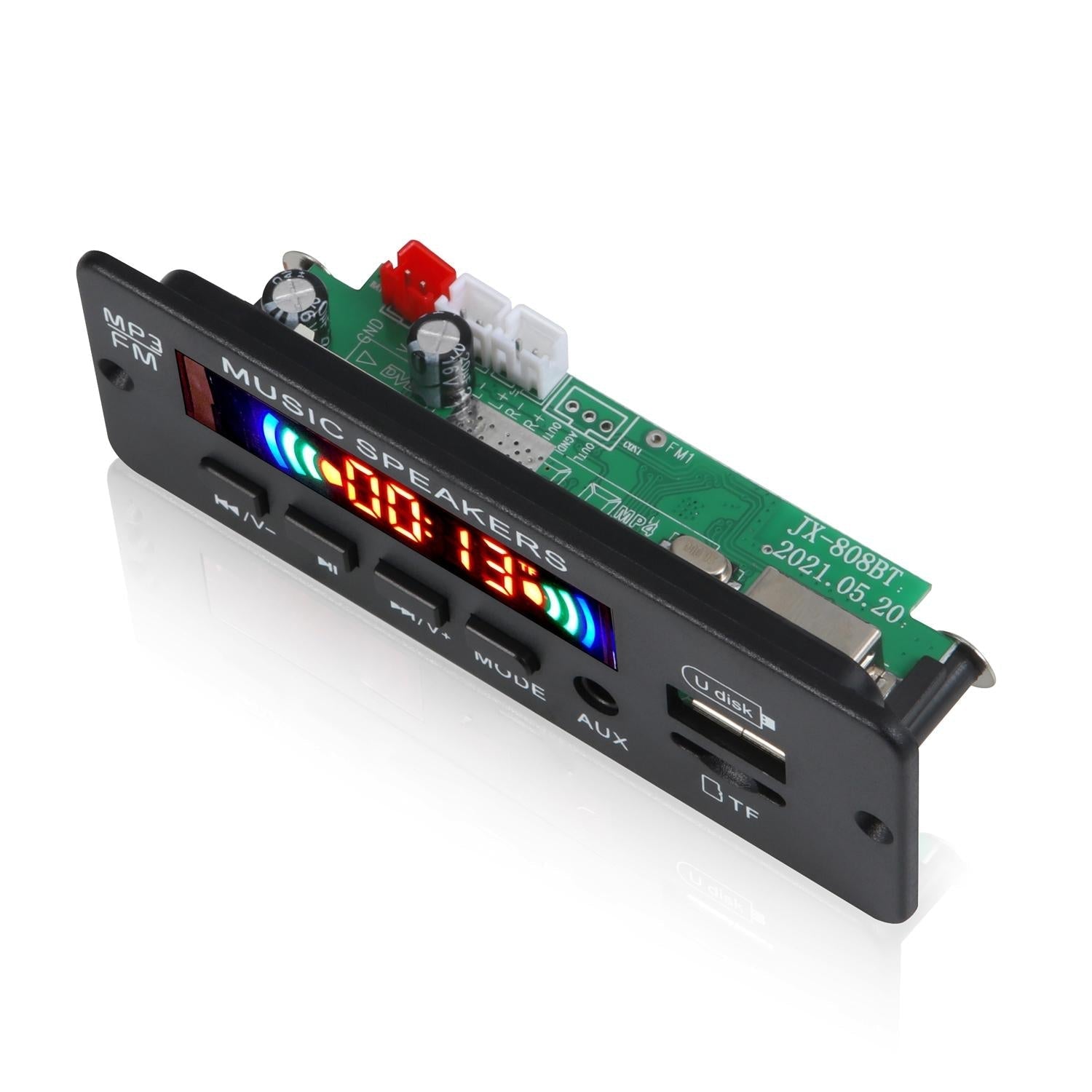 12V Car Mp3 Player Board With Bluetooth Fm Radio Usb - Remote Control Recording