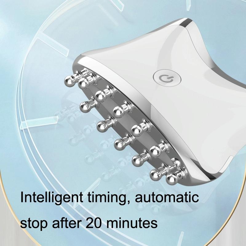 Colour Light Meridian Dredging Massager Sm-2102 - White Gold