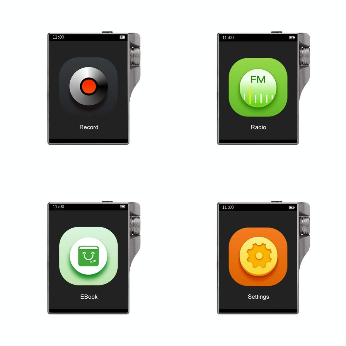 32Gb Hifi Dsd256 Music Player Gray