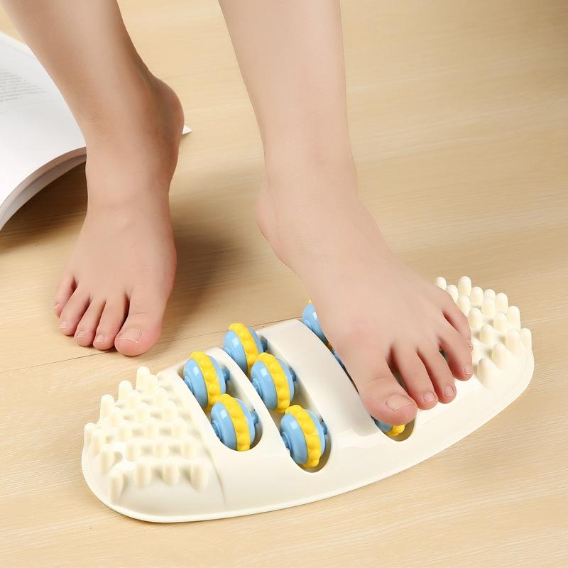 Stimulating Foot Massager Kneading Acupuncture Roller White