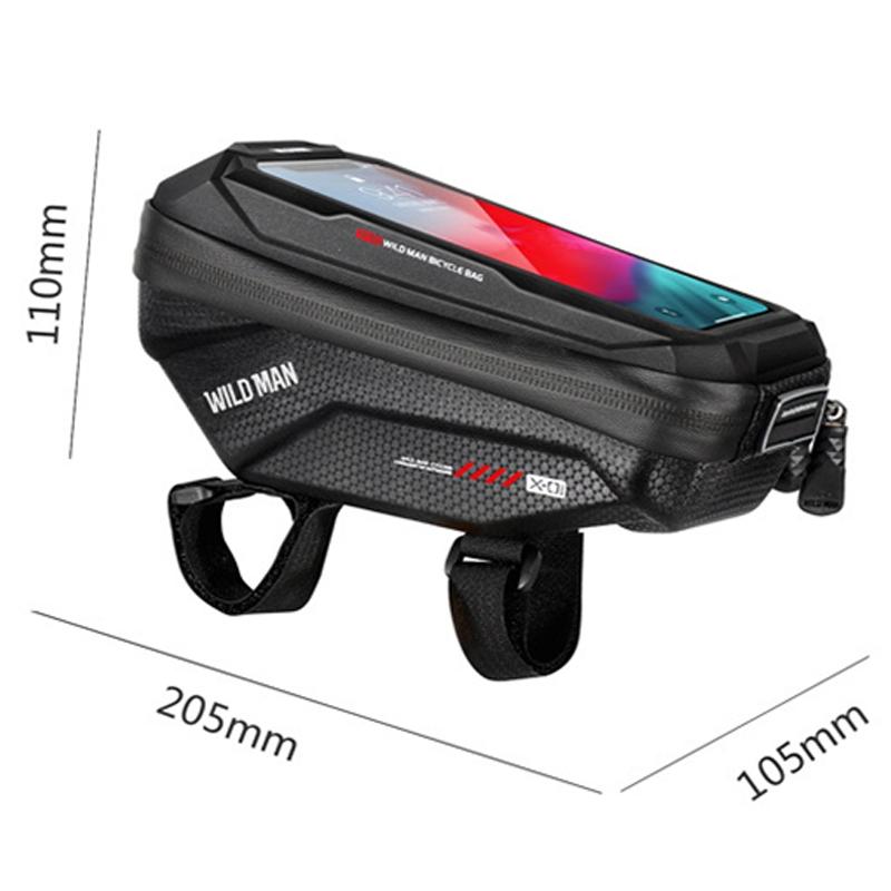 1L Eva Hard Shell Bike Phone Bag Red