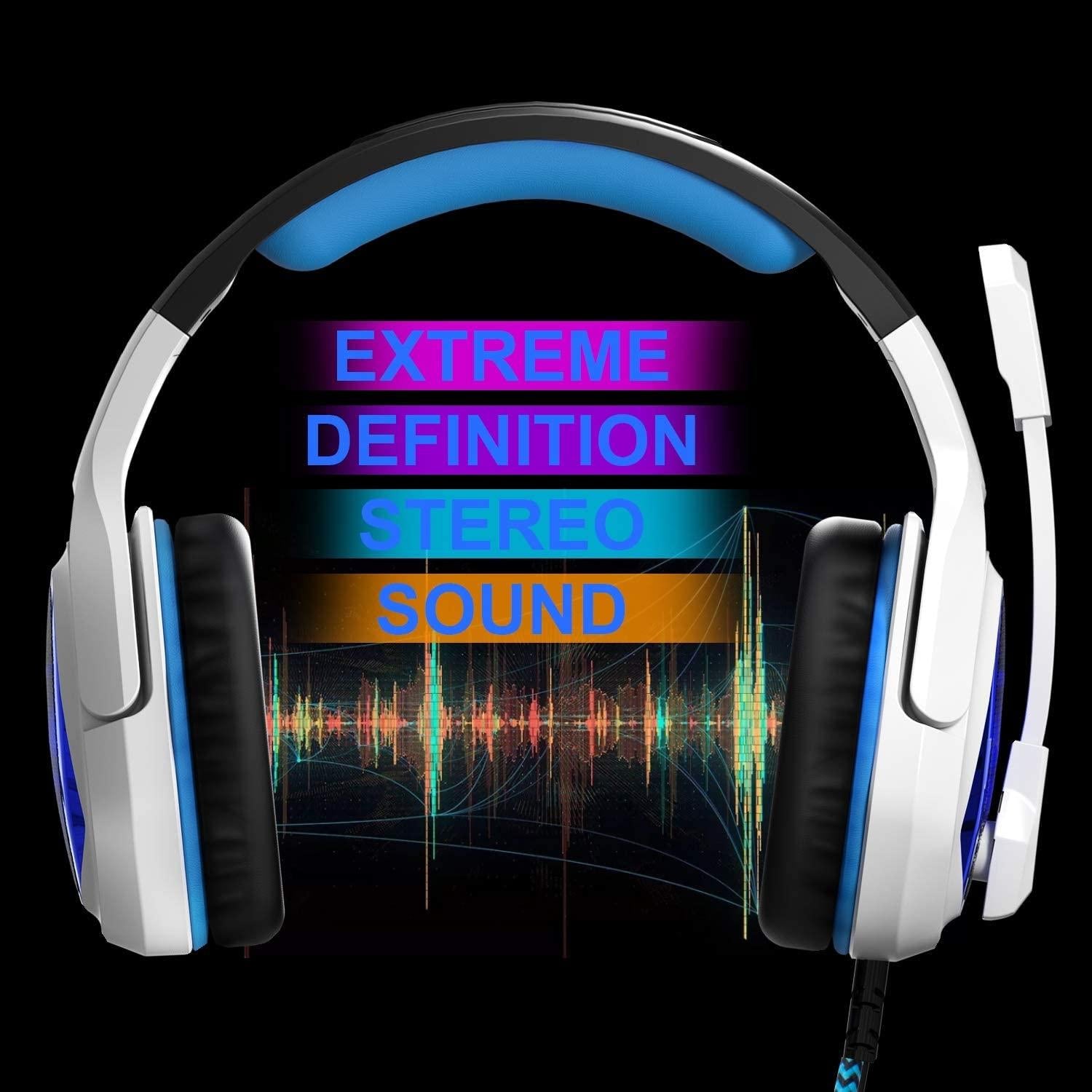 7.1 Channel Usb Gaming Headset With Mic Blue / White