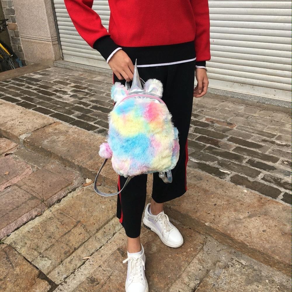 Teen Unicorn Backpack - Colourful for Travel - Pink