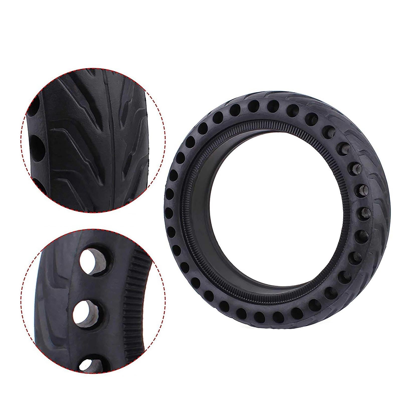 8.5 Electric Scooter Tire for Xiaomi Mijia M365 / M365 Pro - Honeycomb Anti-explosive Rubber - Black