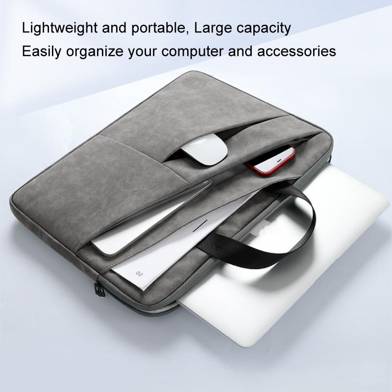 14 Inch Portable Business Travel Bag for Notebooks - Light Gray - 14 Inch