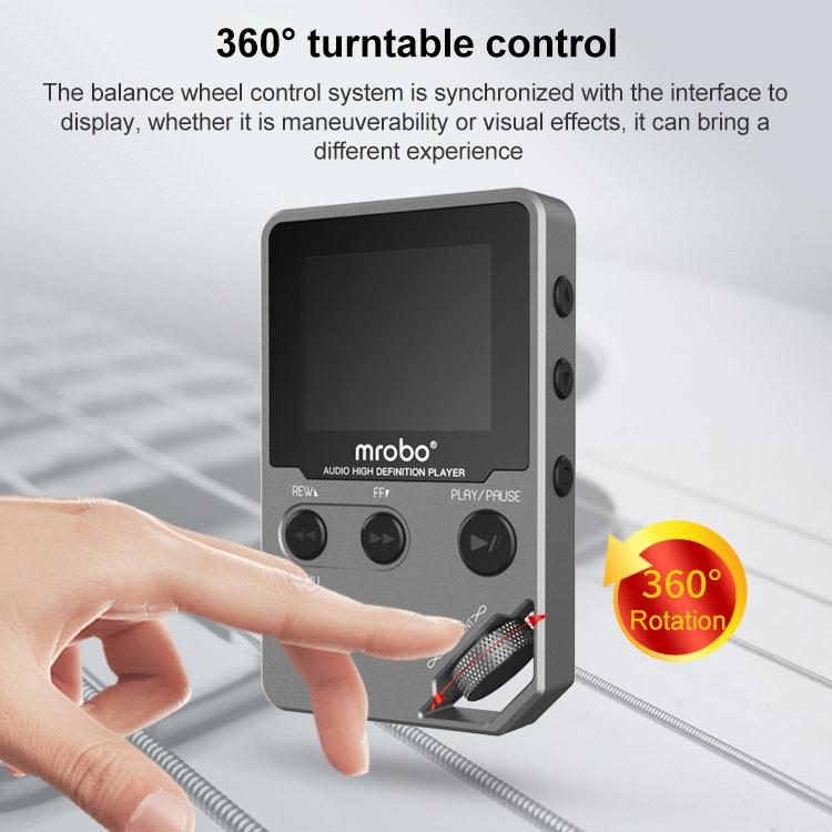 1.8 Inch Hifi Mp3 Player High Sound Quality 8Gb Memory Tf / Fm / E Book Grey