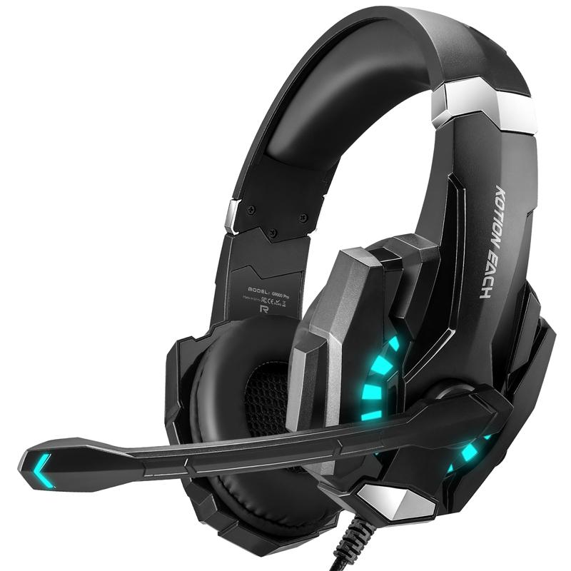 Pro Gaming Headset With Mic 2.1M Cable - Black