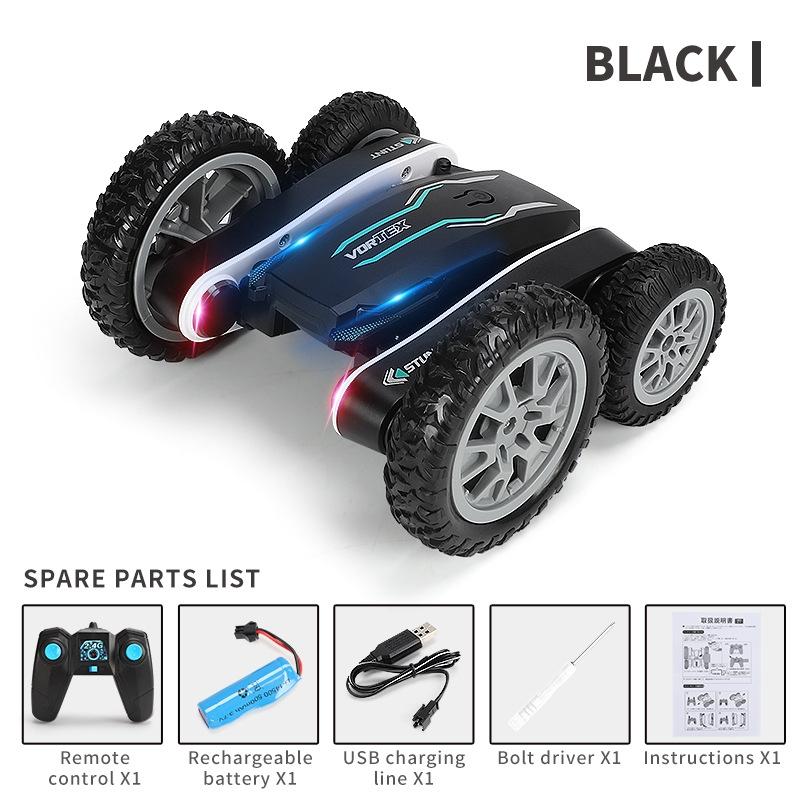 2.4g Rc Stunt Car - Double Deformation Twisting & Rotating - White