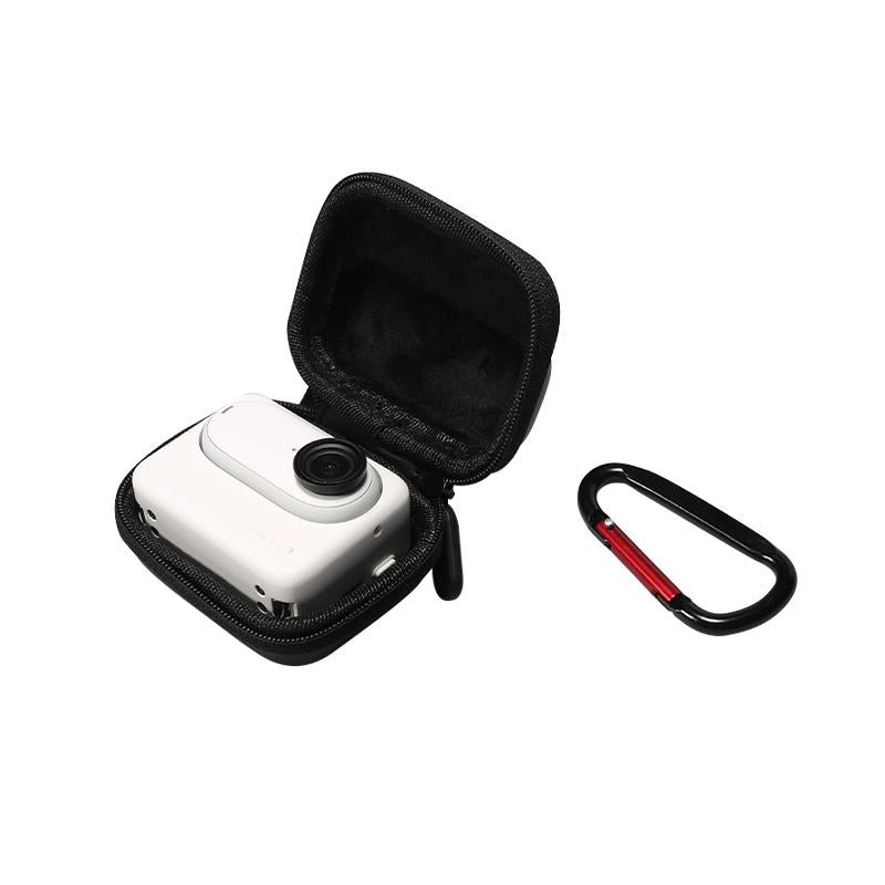 Portable Insta360 Go 3 Mini Body Bag with Carabiner - Black