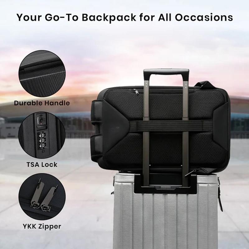 Expandable Business Backpack For Men Black