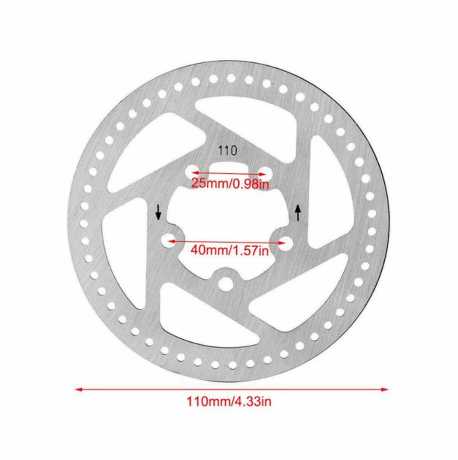 Xiaomi Mijia M365 Electric Scooter Brake Pads - Front and Rear Discs Silver