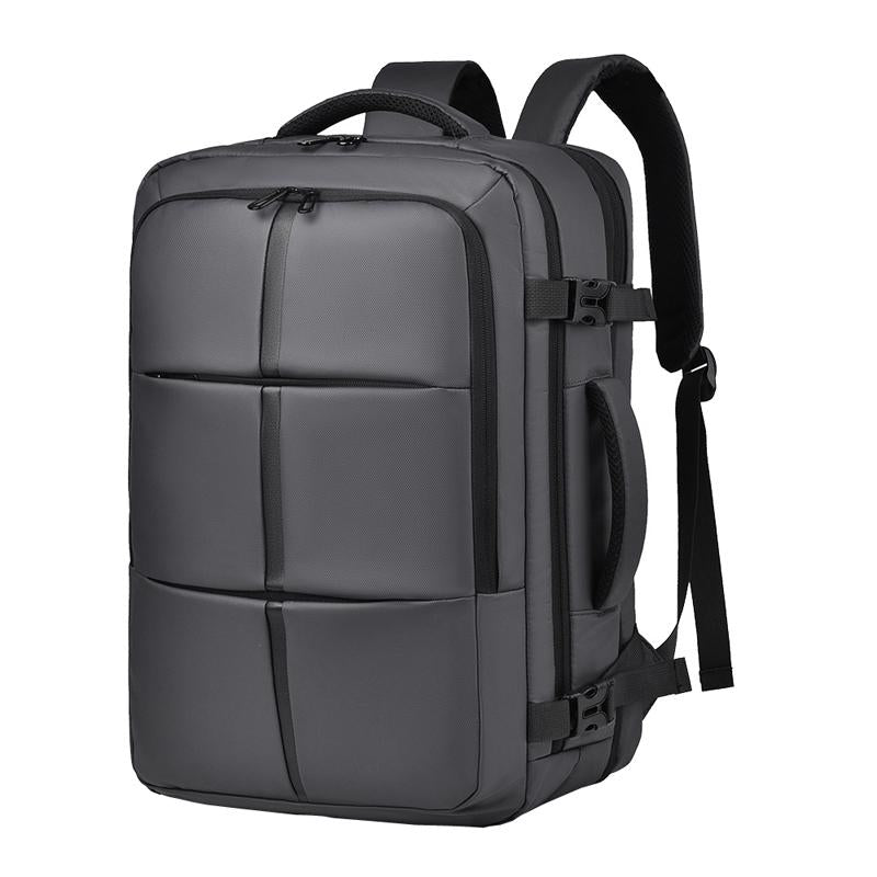 Large Capacity Expandable Business Backpack - Black