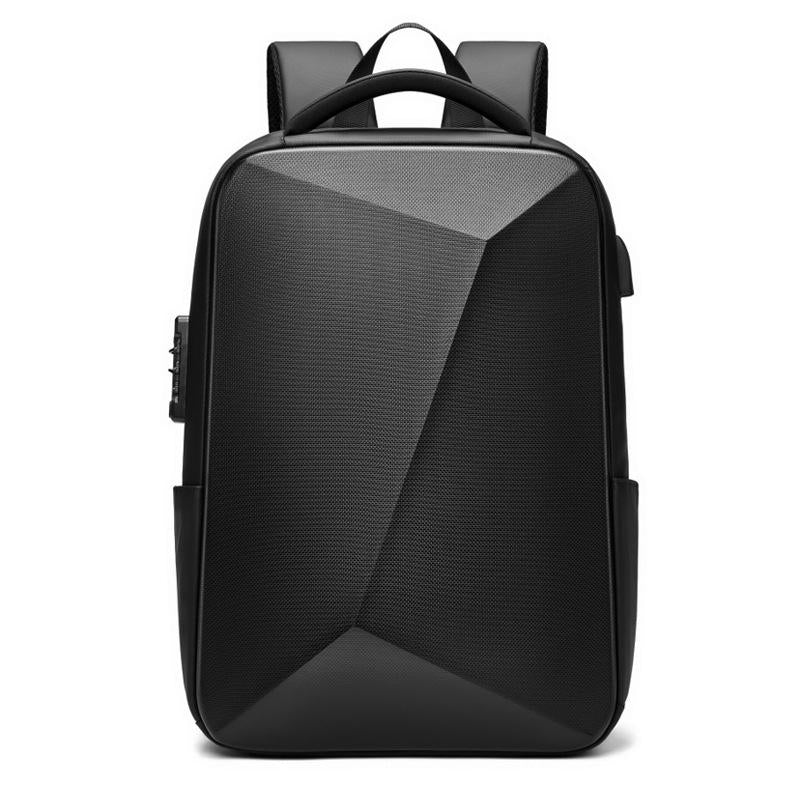 Expandable Usb Laptop Backpack for Business Travel - Black