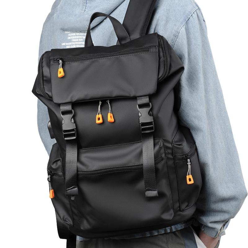 Men Business Travel Backpack - Spacious and Stylish - Black