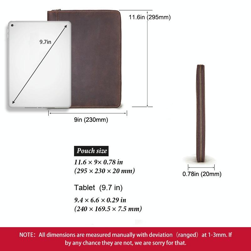 Black Leather Business Handbag For Computer Protection