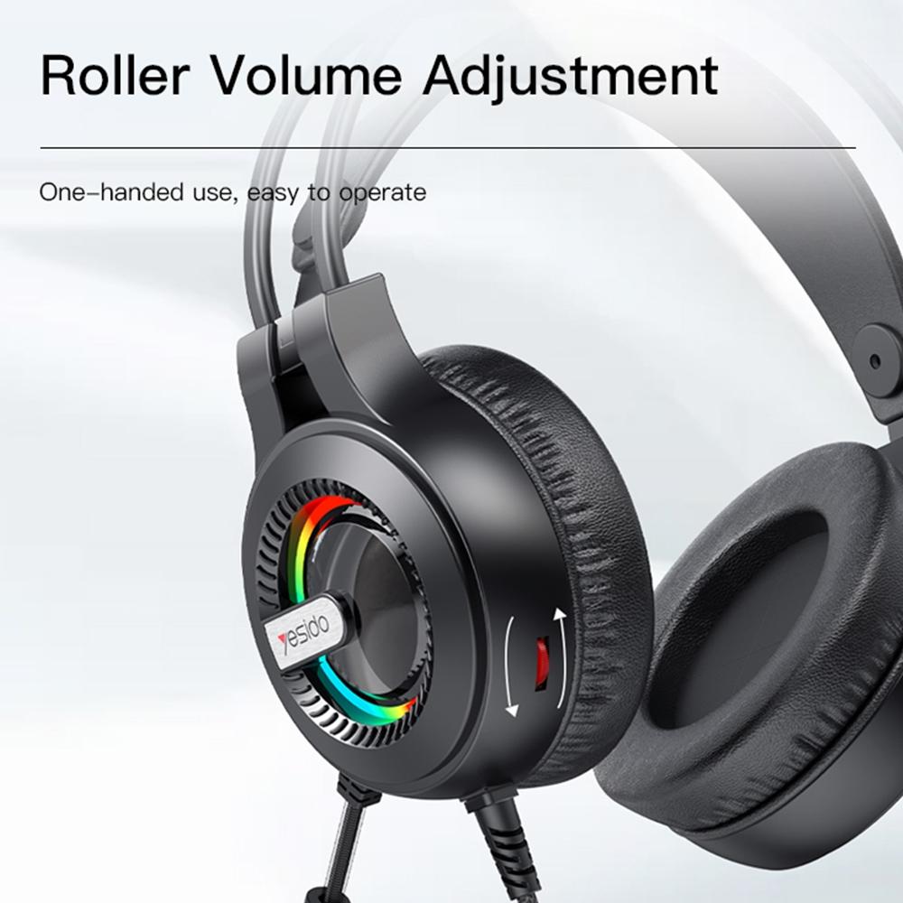 Rgb Gaming Earphones With Head-Mounted Design