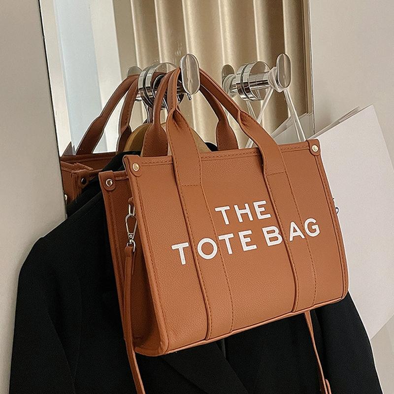 Stylish Pu Leather Crossbody Tote For Women - Small Black