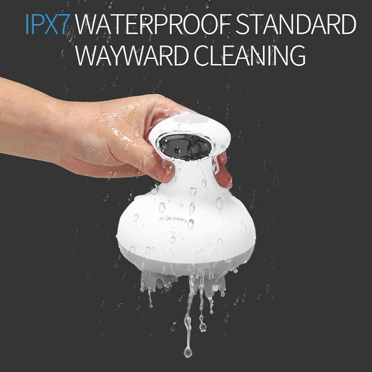 Smart Vibrating Kneading Head Massager English White