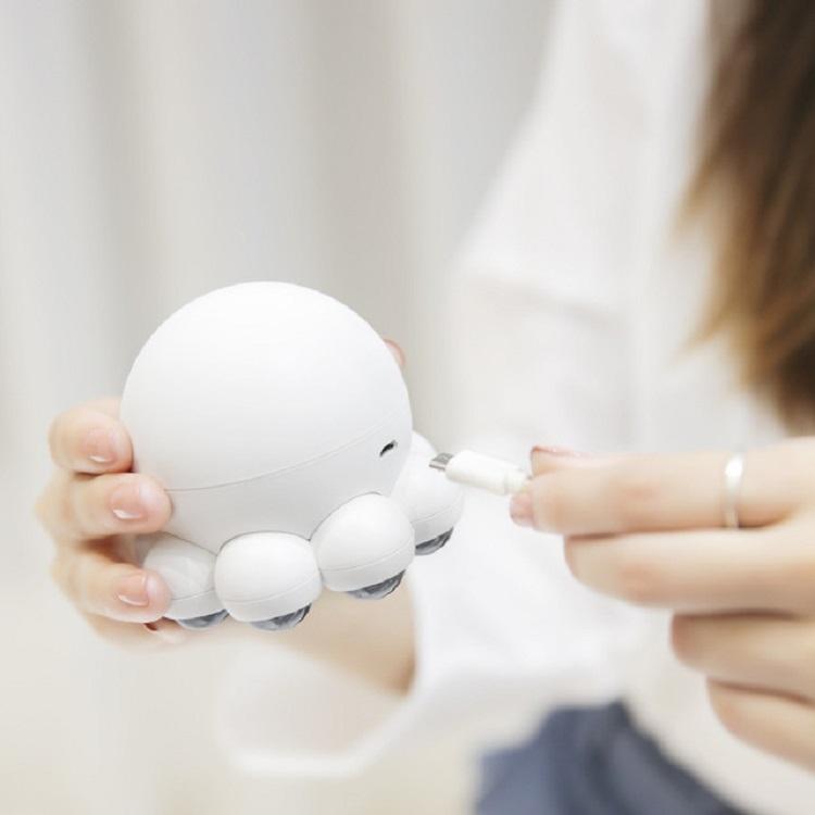 Hot Compress Octopus Neck & Shoulder Massager Pink