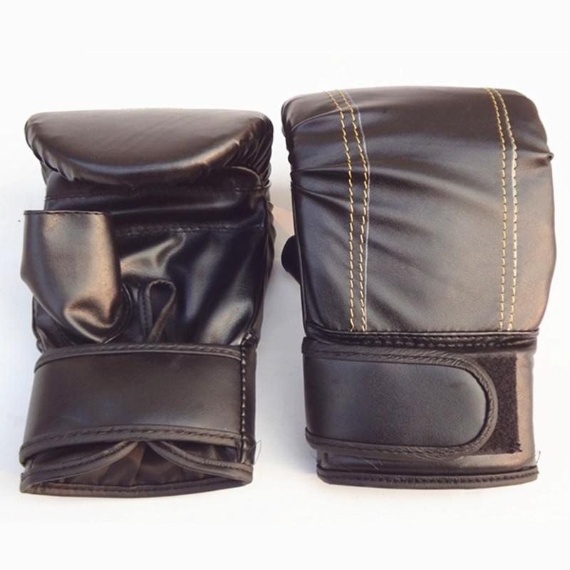 Half-Finger Boxing Gloves For Adults - Ideal For Fighting And Punching - Red