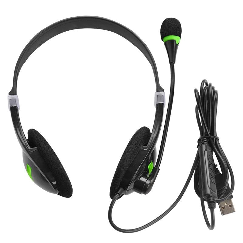 Universal Usb Headphones Black