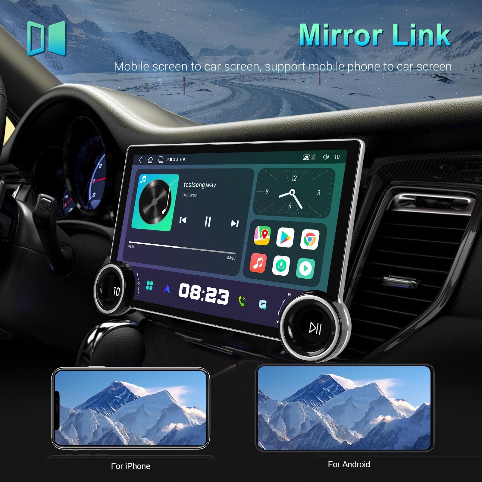 11.8 Inch Android Carplay Player - 4 + 64G - Dual Knob - Reversing Image