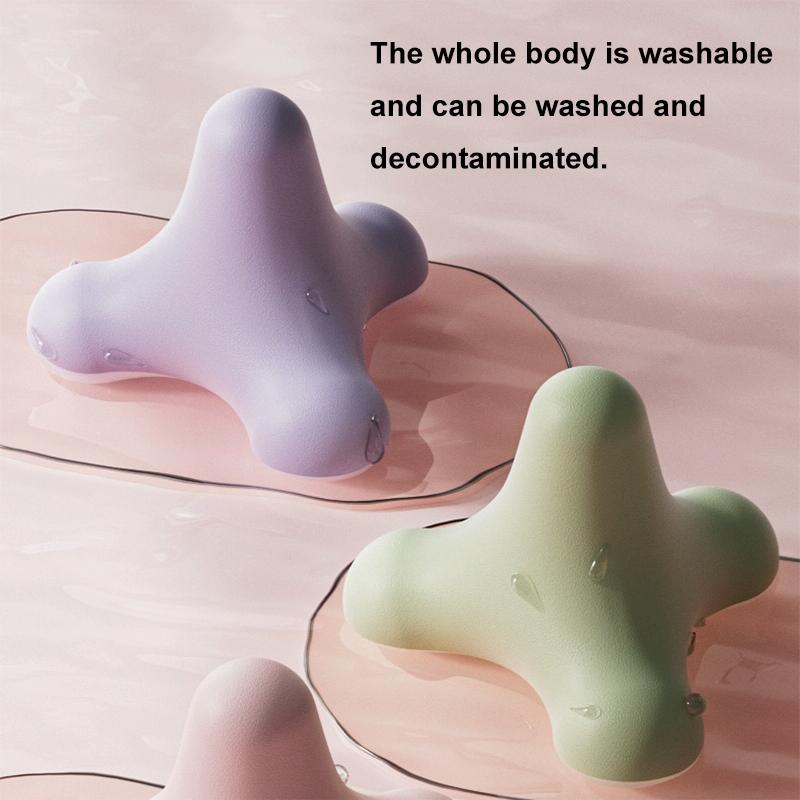 4-Corner Fascia Massage Ball For Neck & Shoulder Relief Yoga & Fitness - Pink