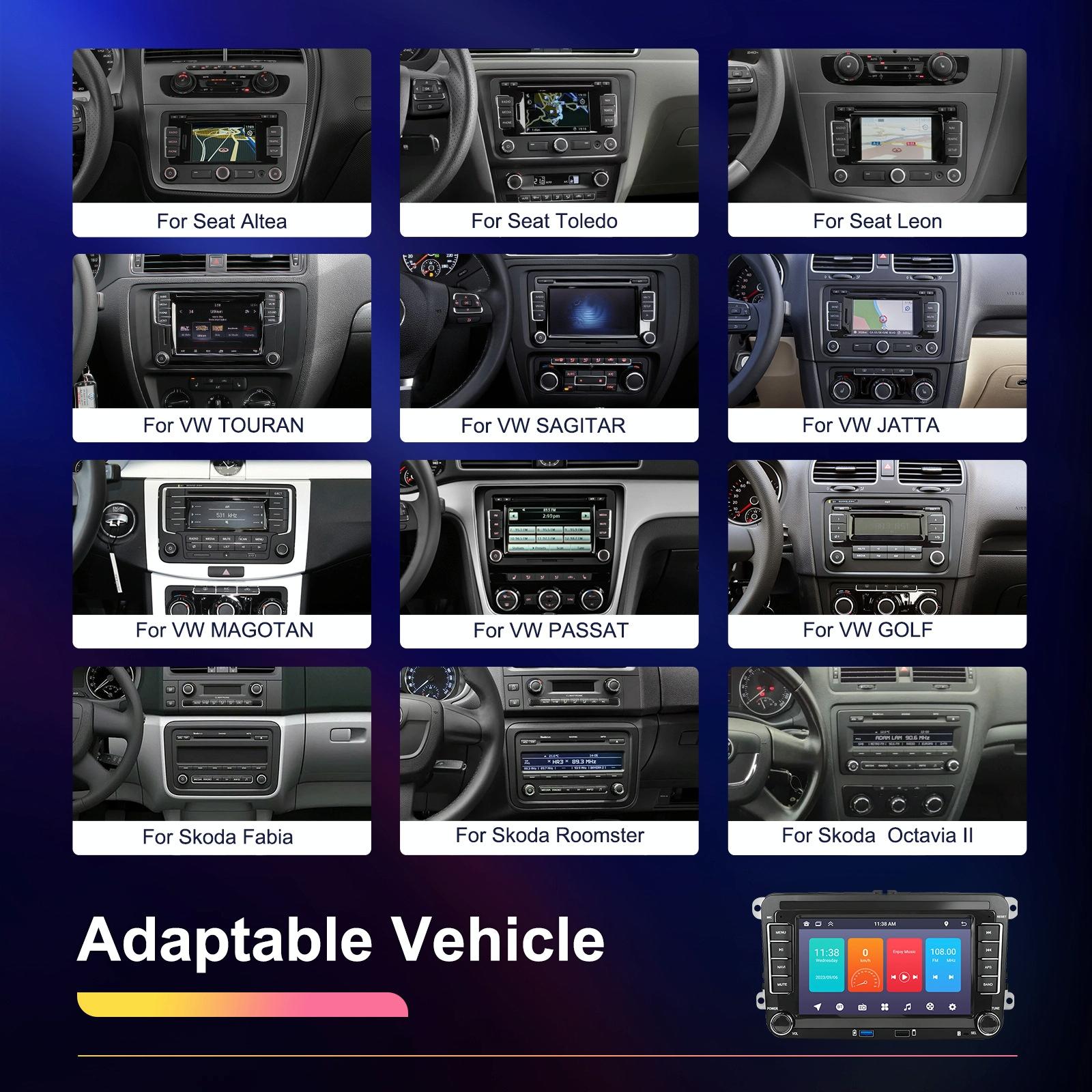 Android Carplay Navigation For Vw / Skoda - 1 + 32G Screen Reversing Camera