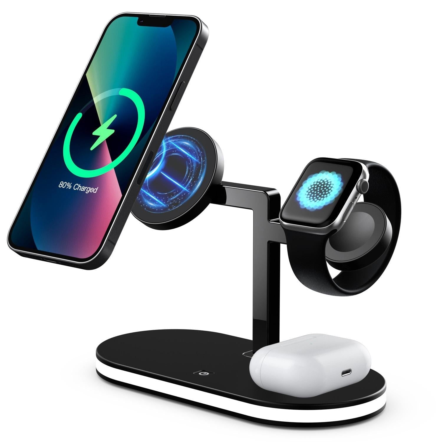 15W 3 In 1 Wireless Charger For Smartphone Iwatch Airpods