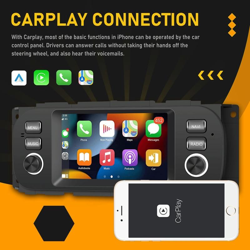 Carplay Android Navigation For Jeep Grand Cherokee 1999-2004 - Large Screen