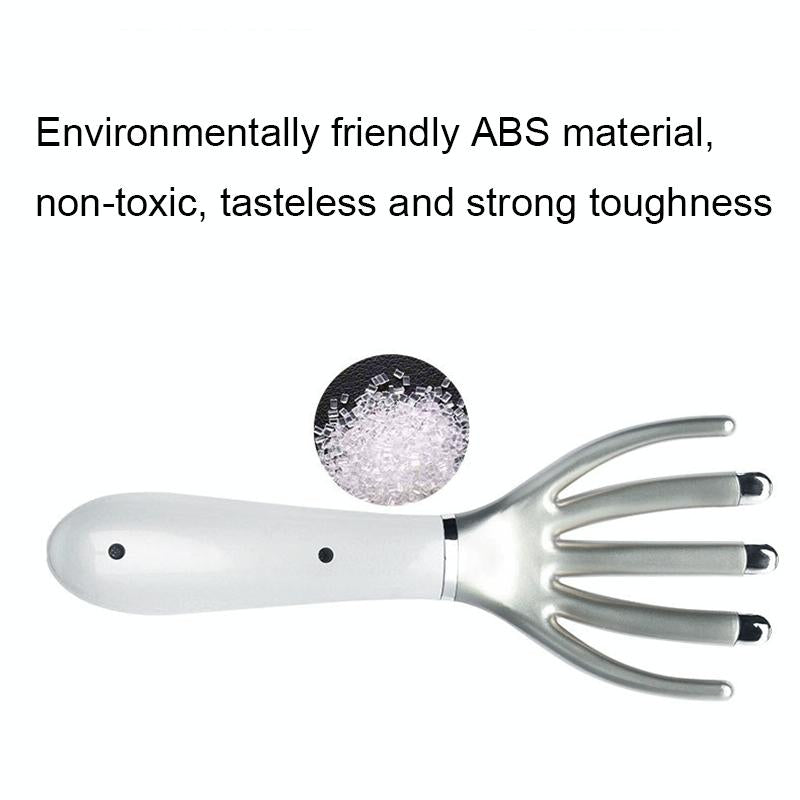 Heated Vibration Head Massager Mini Electric Comb Pearl White