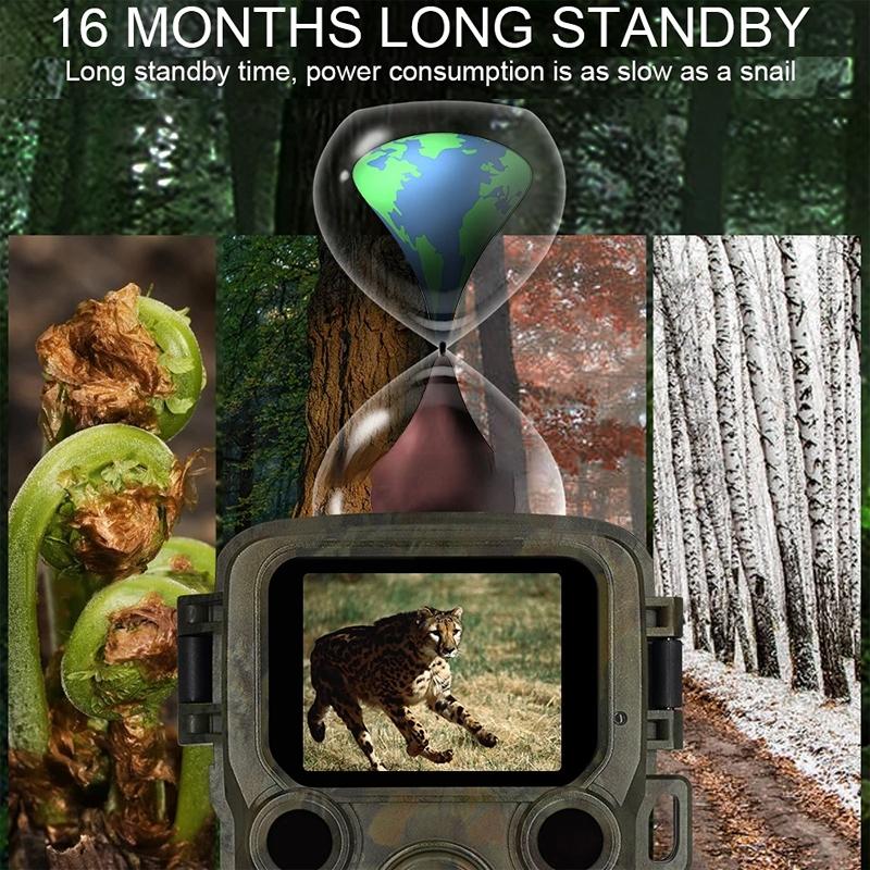 Outdoor Night Vision Hunting Camera with 4k Hd and Infrared Induction Camouflage Design