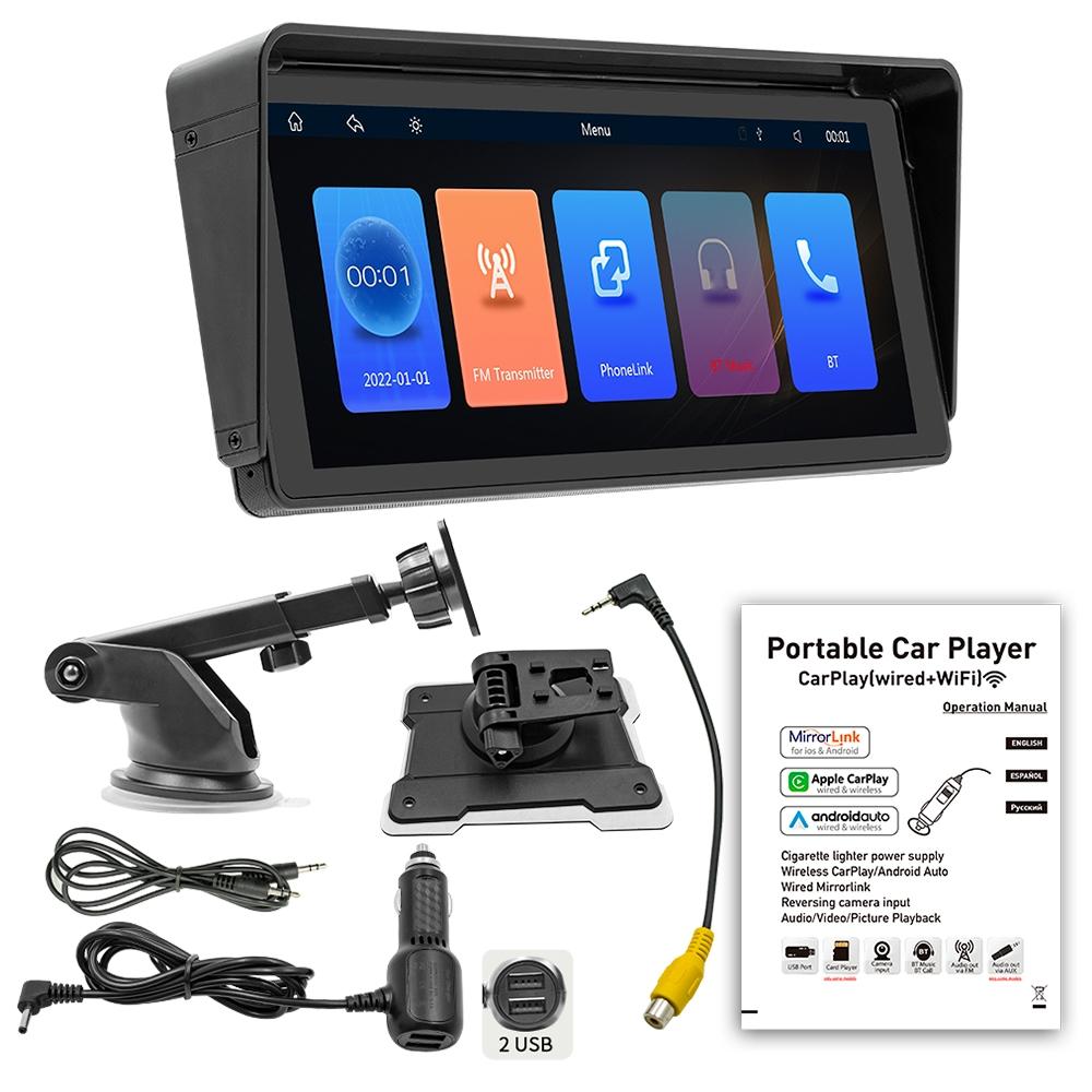 10.26 Inch Car Mp5 Player With Carplay / Android Auto - Black