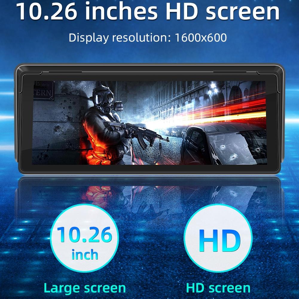 10.26 Inch Car Mp5 Player With Carplay / Android Auto - Black