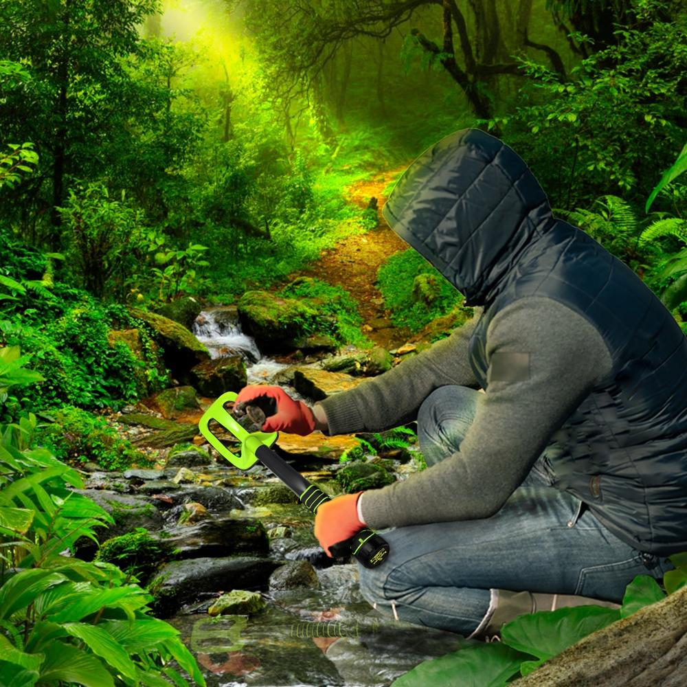 Waterproof Handheld Metal Detector for Underwater Treasure Hunting - Ip760 Yellow