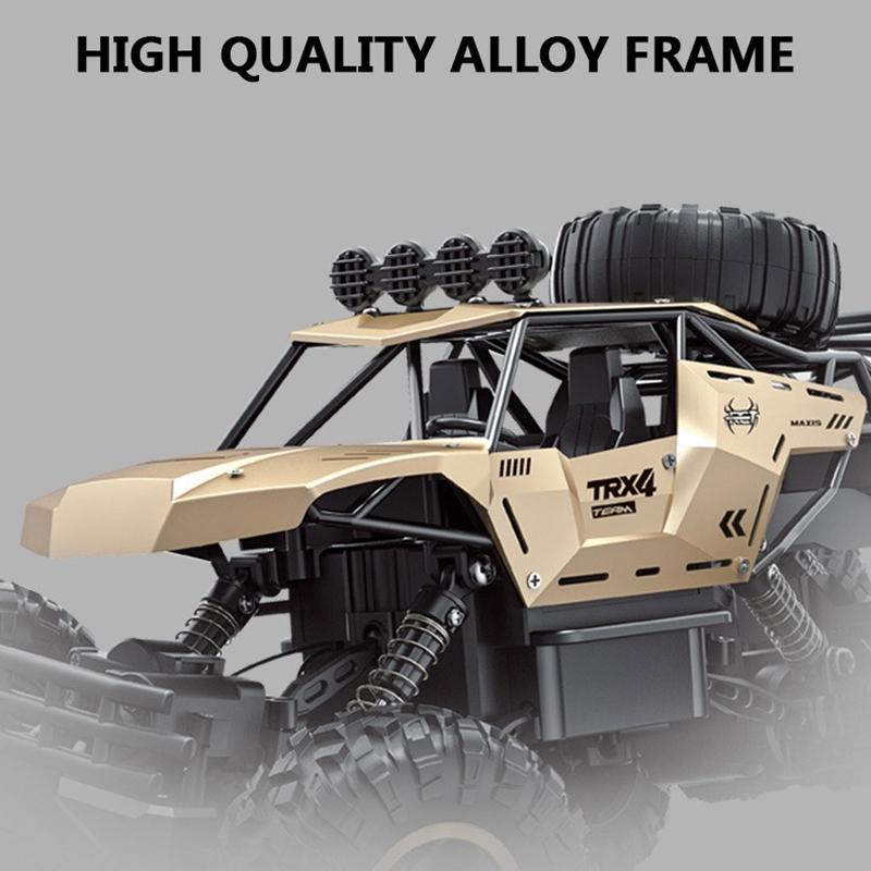 4wd Oversized Alloy Six Wheel Vehicle Rc Car - Black