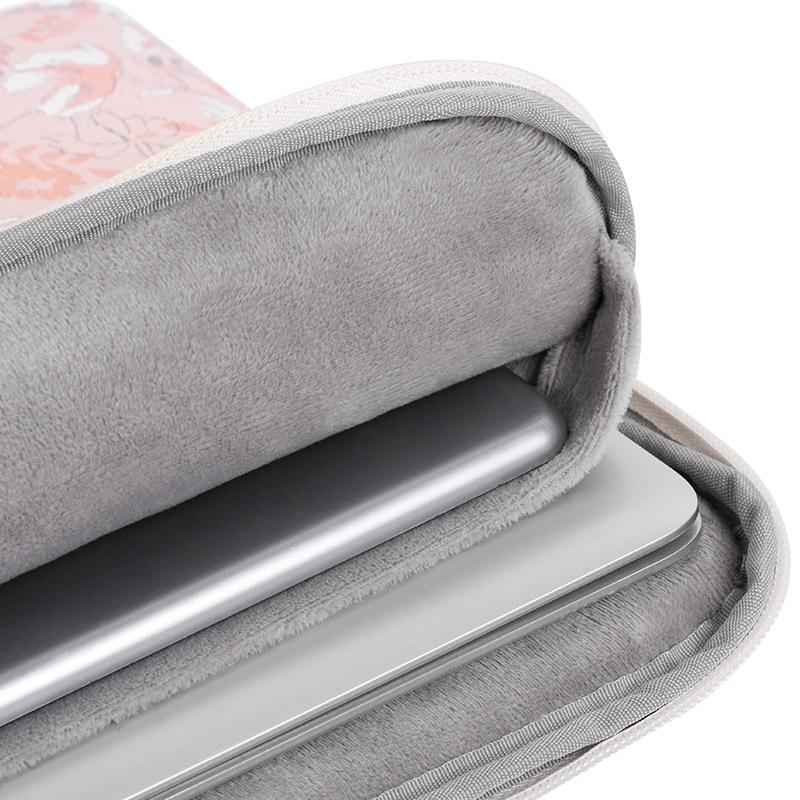 11 Laptop Liner Bag - Waterproof Pu Leather Cover Light Pink