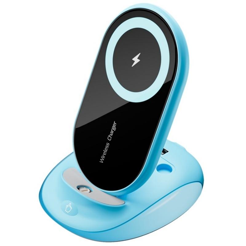 15W Universal Desktop Wireless Charger - Blue