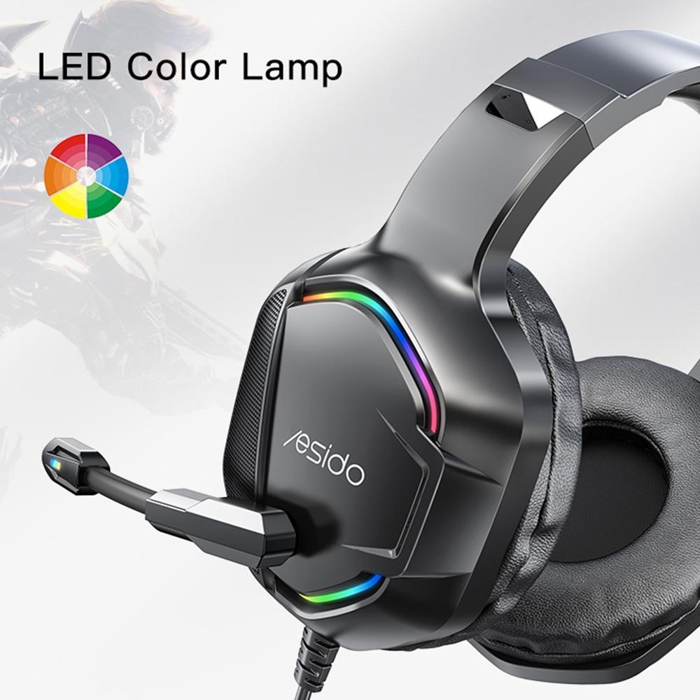 Rgb Gaming Wired Earphone With Mic Black