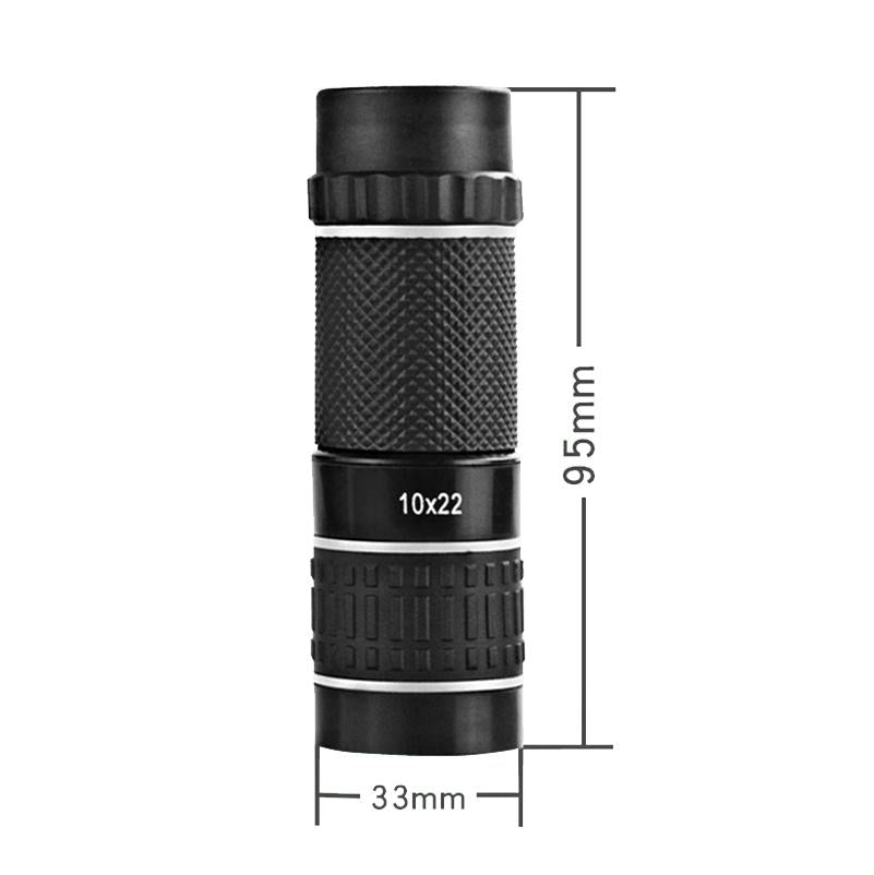10X Hd Non-Slip Monocular - Ideal For Outdoor Use - Yellow Circle
