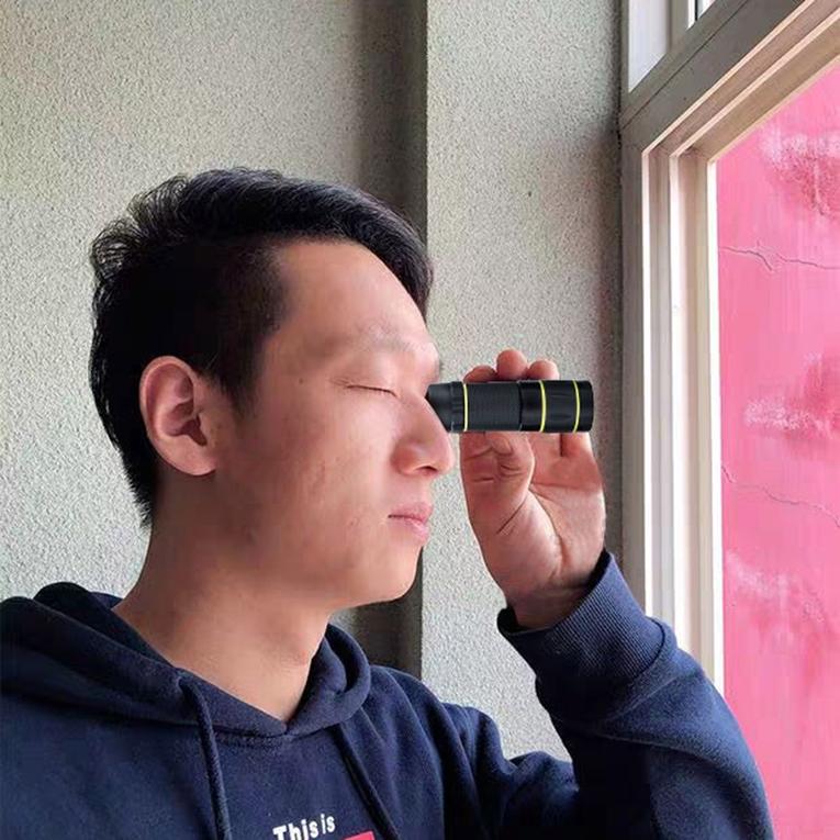 10X Hd Non-Slip Monocular - Ideal For Outdoor Use - Yellow Circle